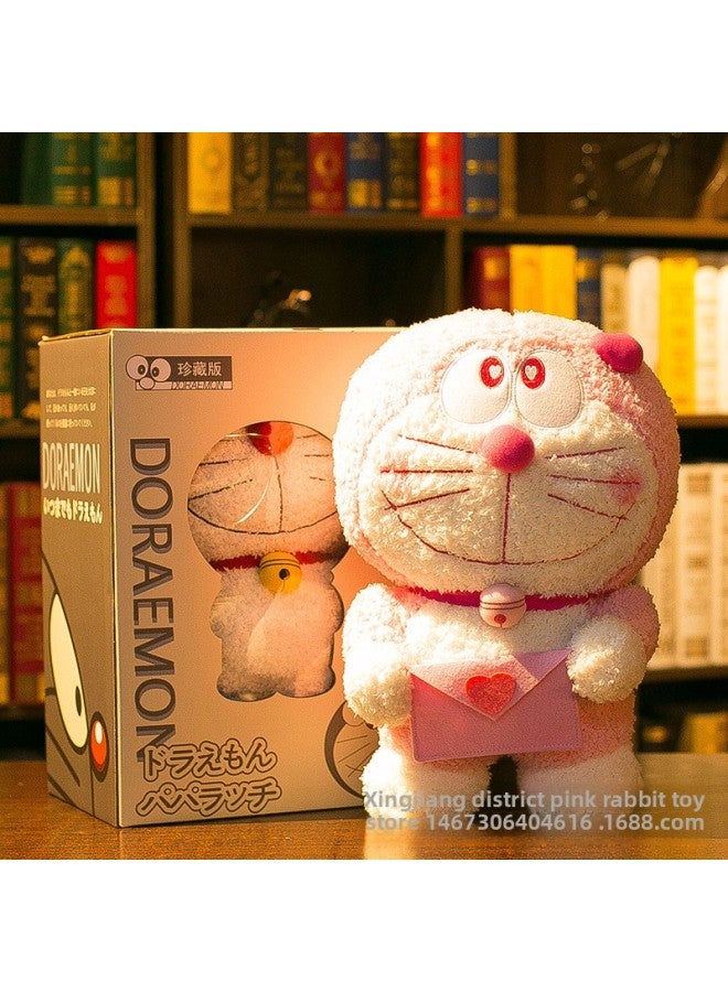 Japanese Version Of Doraemon Doll Blue Fatty Plush Toy Doraemon Doraemon Doll Ding Dang Cat Doll Creative Gift For Men And Women-Color:Blue Pink Envelope (gift Bag Style)-Height:60cm