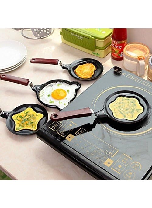 Generic - UrbanClick Non-Stick Cartoon Shape Mini Egg Pancake Frying Pan Pancake Mold Non-Stick Cookware Saucepan Breakfast Maker Egg Frying Pan Omelette Pan Egg Frying Pan Cookware Tool(1) - Image 1