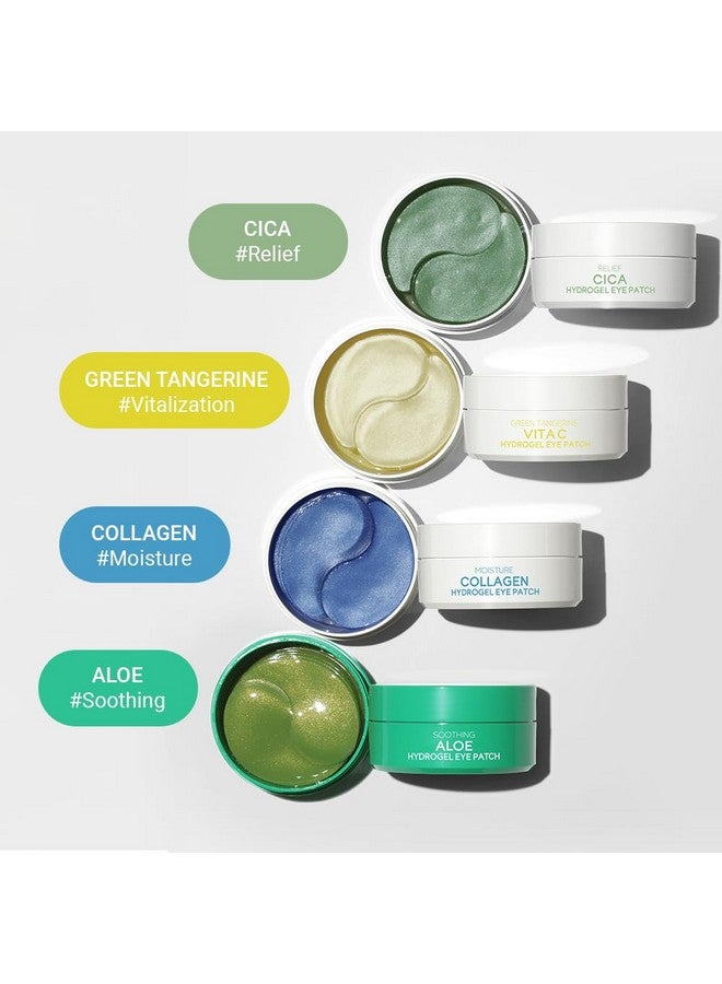 tenzero Green Tangerine Vita C Hydrogel Eye Patch (60 pairs, 90g), Vitamin C Treatments for Dark Circles, Puffy Eye, Fine Lines, Brightening, Hydrating Eye Pads, Korean Under Eye Masks Skincare - Image 4