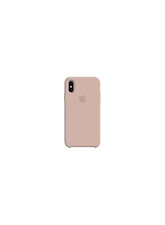 CATANES Premium Silicone Cover for iPhone XS - Soft, Slim and Shockproof Protection Sand Pink Color - Image 2