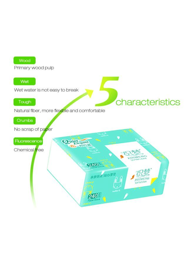 نيبمينينت مناديل للوجه جيمانج ناعمة ونظيفة عبوة من 10 أبيض 35Ø³Ù†ØªÙŠÙ…ØªØ± - Image 2