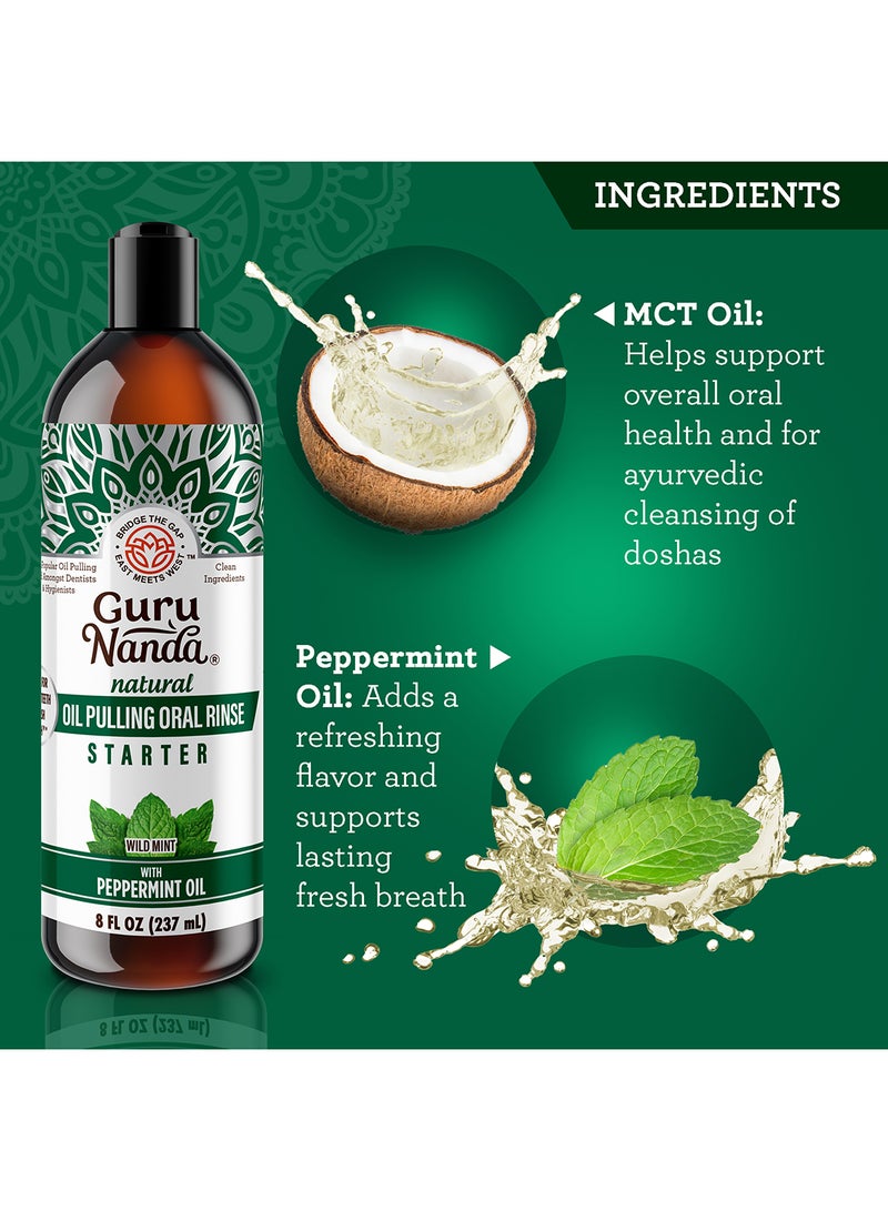 GuruNanda Starter Coconut & Peppermint Oil Pulling  237 ml - Image 3