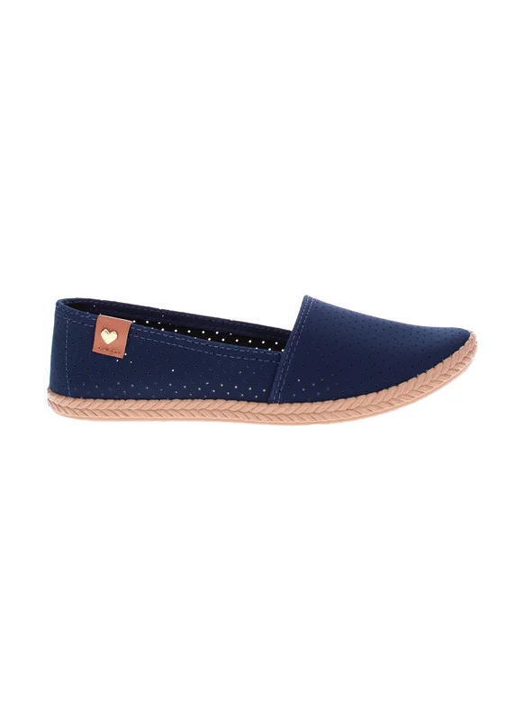 موليكا Moleca Ladies Closed/Flat Shoes Navy | Made In Brazil