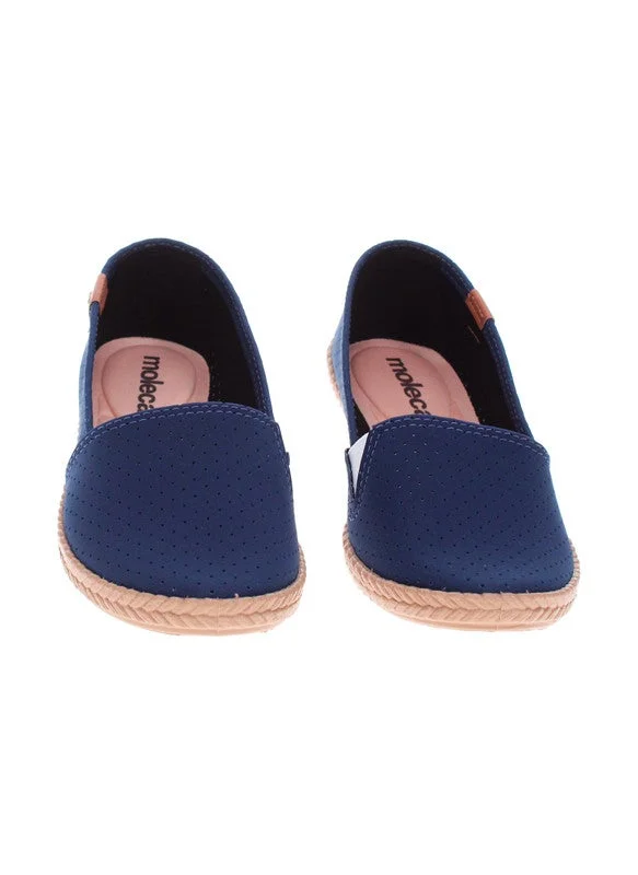 Moleca  Moleca Ladies Closed/Flat Shoes Navy | Made In Brazil for Women | Best Price UAE