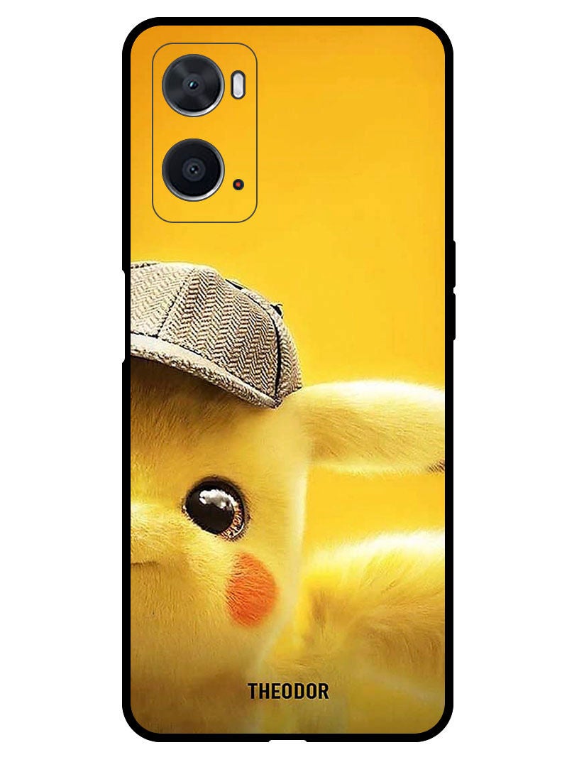 Theodor غطاء واقي مضاد للخدش ومقاوم للصدمات لهاتف OPPO A76 بوكيمون بيكاتشو - Image 1