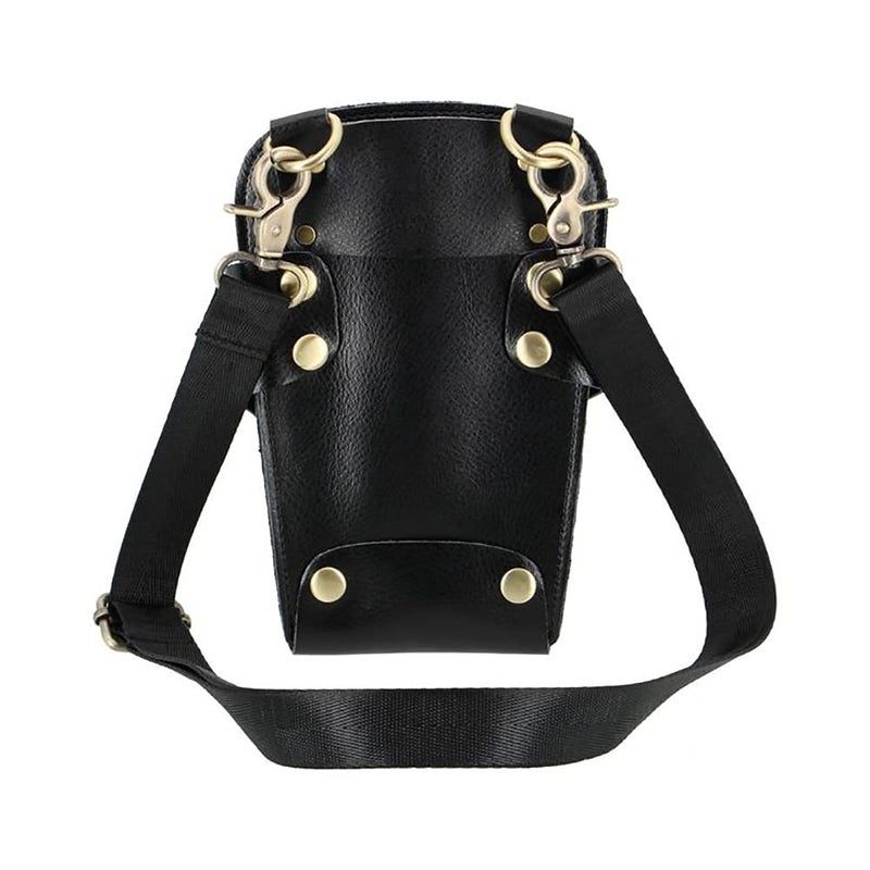 aolaso Hairdresser Scissors Bag, Leather Salon Barber Hairdressing Scissor Shears Holster Hair Stylist Tools Bag with Waist Shoulder Belt - Image 4