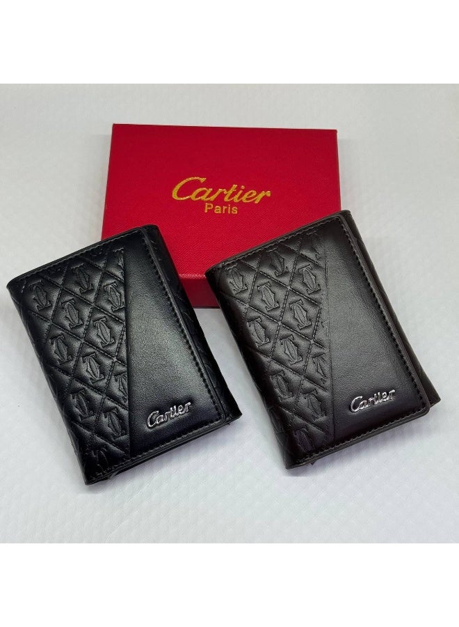 Cartier wallet leather cartier black - Image 1