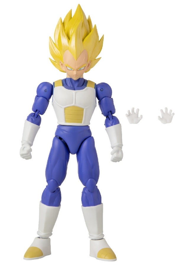 Bandai تمثال أكشن دراغون بول ستارز سوبر سايان فيجيتا 6.5 بوصة | تمثال قابل للجمع | تمثال عرض | أيدٍ قابلة للتبديل | هدية مثالية لجماهير الجمع، مانغا وعشاق الأنمي! - Image 1
