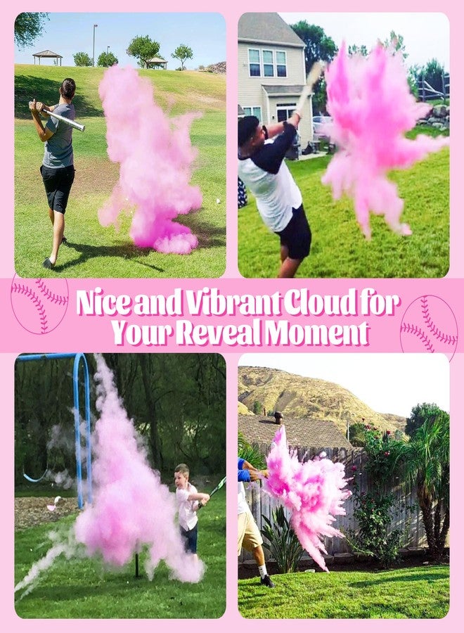POPUPARTY 2 Pack Gender Reveal Baseball with Pink Powder Kit for Baby Gender Reveal Decoration - Image 2