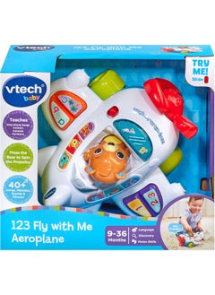 vtech VTech Baby 123 Fly with Me Aeroplane Toy  - Image 1