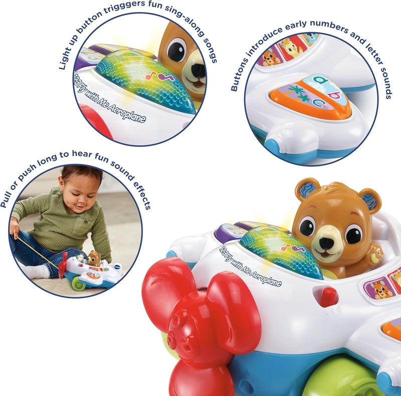 VTech Baby 123 Fly with Me Aeroplane Toy - Image 2