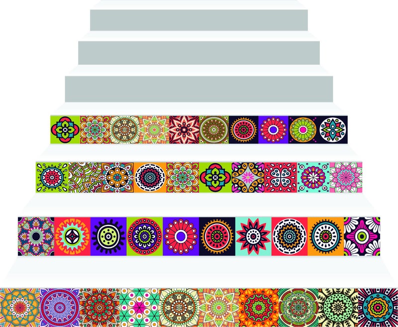 PAPER PLANE DESIGN Tile Sticker Size 6 inch x 6 inch x 36 pcs - Multi Colour Design 24 (B) - Image 5