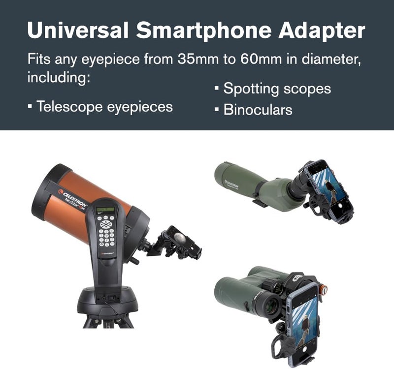 Celestron 81055 Nexyz 3 Axis Universal Smartphone Adapter - Black - Image 2