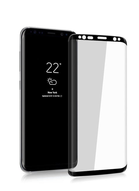 Galaxy S8 Screen Protector, 3D Curved Anti-Bubble Ultra HD Tempered Glass Case Friendly Screen Protector for Samsung Galaxy S8 (5.8”) Black