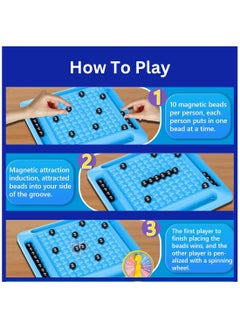 ESSEN Magnetic Chess Game Set with Stones, Table Top Magnet Chess Board Game, Magnetic Strategy Game with Rocks, Family Game Party Game for Kids and Adults  - Image 3