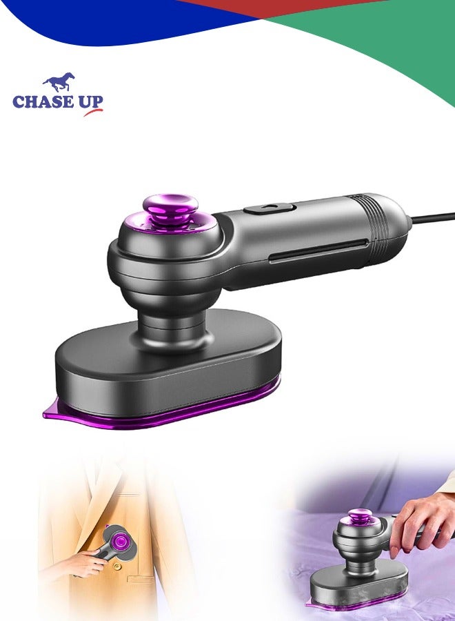 Chase Up Portable Mini Iron - Hand Held Steamers for Clothes,Swivel handle,26W Portable Travel Clothes Iron,Heat Press Clothing iron Machine,Small Clothing Steamer, Travel Dorm Essentials Gift - Image 1
