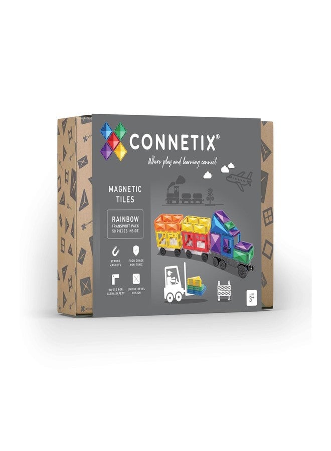 CONNETIX Rainbow Transport Pack, 50 Pieces - Image 1