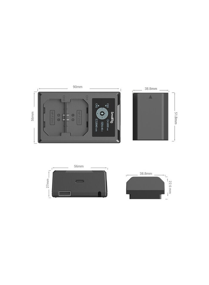 SmallRig NP-FZ100 Camera Battery and Charger- 3824B - Image 2