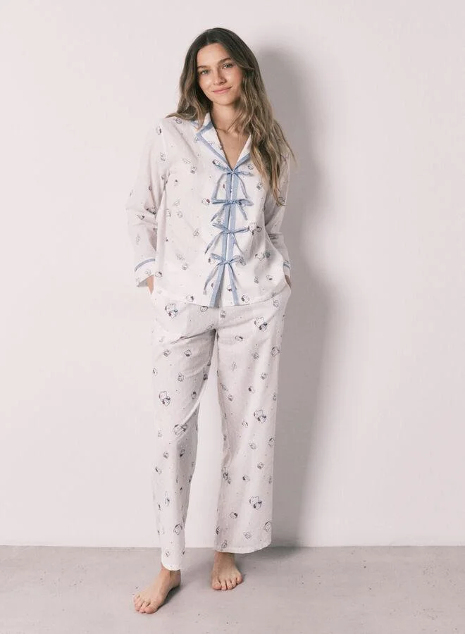 women'secret Cotton classic long pyjamas HELLO KITTY