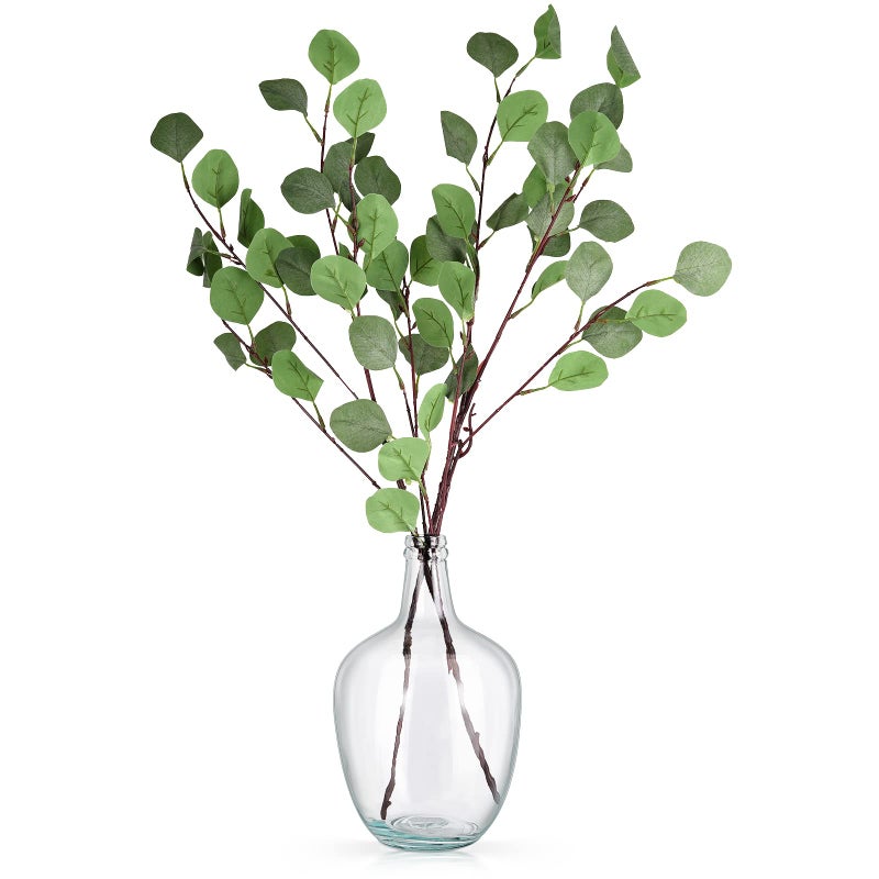 Bfttlity Clear Glass Vase Tall Farmhouse Vase للفروع الزجاجية للمزهريات المركزية في الديكور (S) المنزل - Image 1