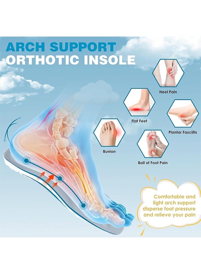 Sport Insoles with Arch Support, High Elastic Latex Shoe Pads, Breathable Shock Absorption Cushion (Cut to Size) - Image 4