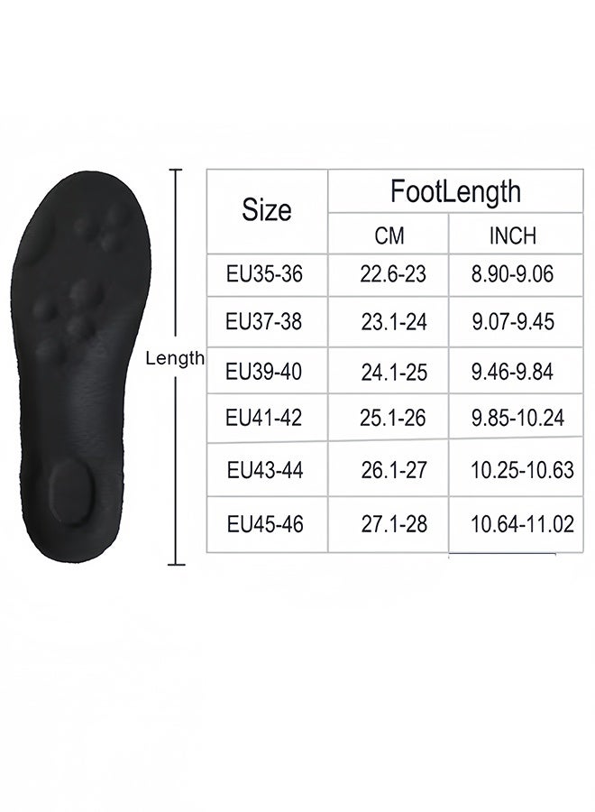 Sport Insoles with Arch Support, High Elastic Latex Shoe Pads, Breathable Shock Absorption Cushion (Cut to Size) - Image 2