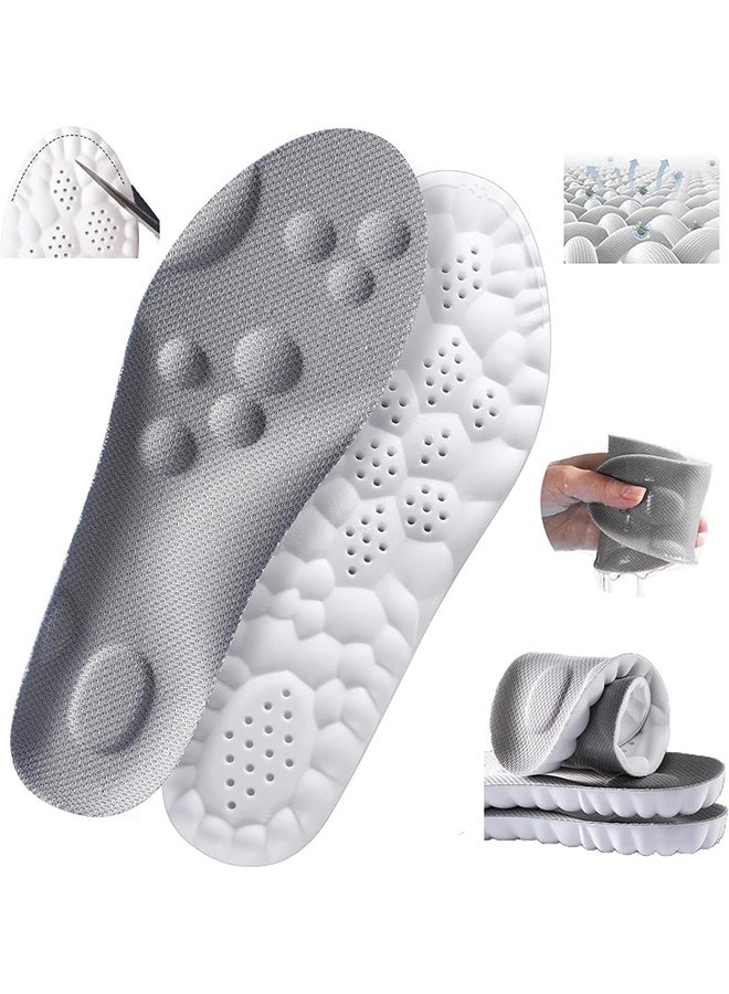 Sport Insoles with Arch Support, High Elastic Latex Shoe Pads, Breathable Shock Absorption Cushion (Cut to Size) - Image 1