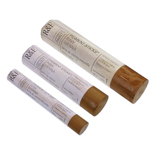 R&F Handmade Paints - Professional Oil Pigment Stick, Raw Sienna, 38 ml - Image 3