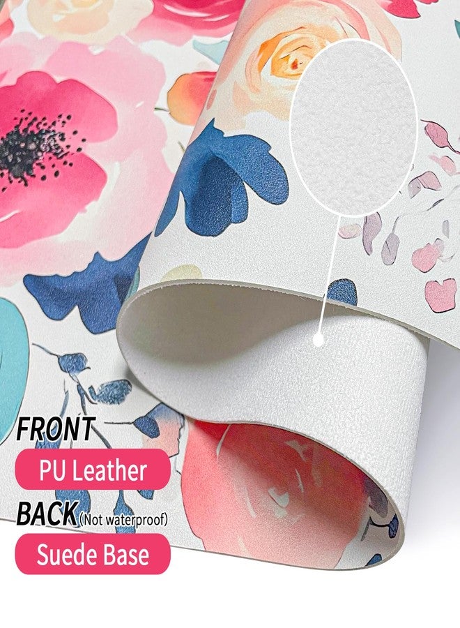 Bloss Flower Desk Mat, Leather Desk Pad, Desk Matt for Desktop, Waterproof Desk Pad Mat, Computer Mat for Office Work/Home/Decor/Desk Protector(31.5 x 15.7 Inches) - Image 5