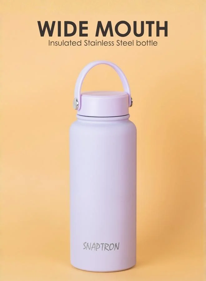 Casa Quesera  SNAPTRON® Wide mouth 1000ml Insulated Sports Water Bottle – Large Capacity, Portable, Leakproof with Anti-Slip Bottom  | Best Price UAE