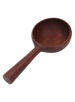 Thoraya Wooden Ladle Prevent Scalding Multipurpose Long Handle Water Scoop Wood Spoon for Salad Food Serving  - Image 2