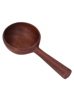 Thoraya Wooden Ladle Prevent Scalding Multipurpose Long Handle Water Scoop Wood Spoon for Salad Food Serving  - Image 4