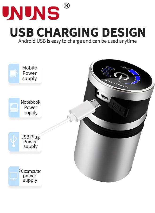 UNUNS Electric Water Pump Dispenser,Wireless Gallon Bottle Drinking Switch With USB Charging And Water Inlet Hose,Drinking Water Pump For Home Office,Golden  - Image 3