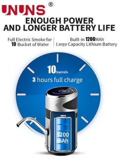 UNUNS Electric Water Pump Dispenser,Wireless Gallon Bottle Drinking Switch With USB Charging And Water Inlet Hose,Drinking Water Pump For Home Office,Golden  - Image 4