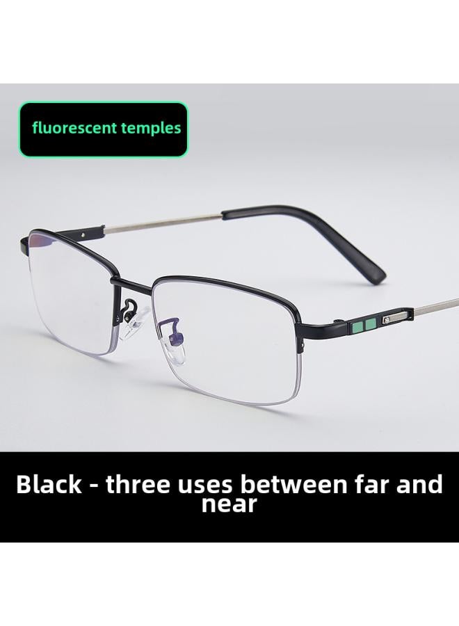 نيبمينينت Anti-blue Light Far And Near Dual-purpose Luminous Memory Silk Intelligent Zoom Anti-radiation Ultra-clear Direct Reading Glasses 