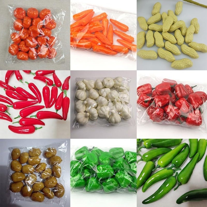 Artificial Vegetables Set 20 Pcs Including Red Chili, Potato, Carrot, Pumpkin, Garlic for Kitchen, Market, Party or Home Decoration(Potato) - Image 5