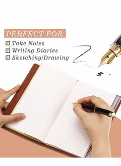 Y&D To My Wife Leather Journal from Husband, Refillable Notebooks, Travel Diary Anniversary Wedding Birthday Gift for Husband  - Image 3