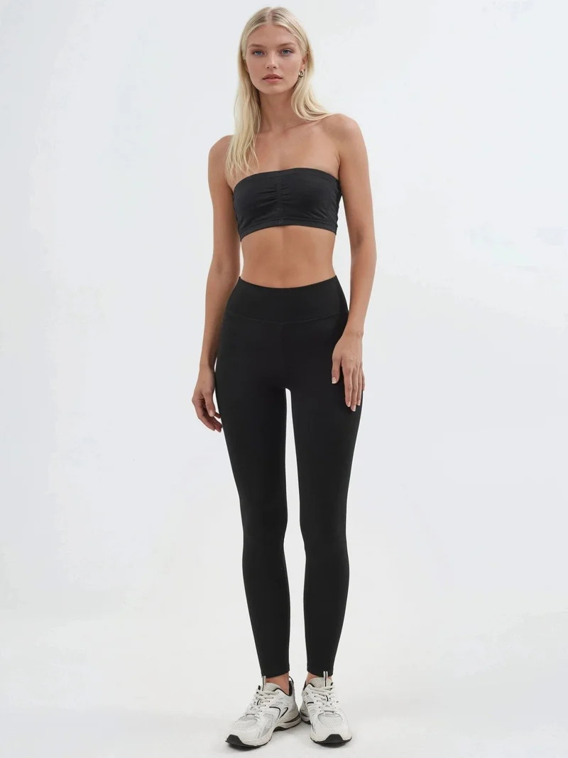 Busem Black BUSEM High Waist Pull-On Skinny Leggings for Women | Best Price UAE