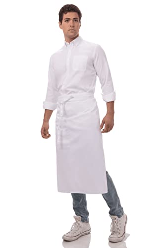 Chef Works Unisex Bistro Chef Apron, White, One Size - Image 2