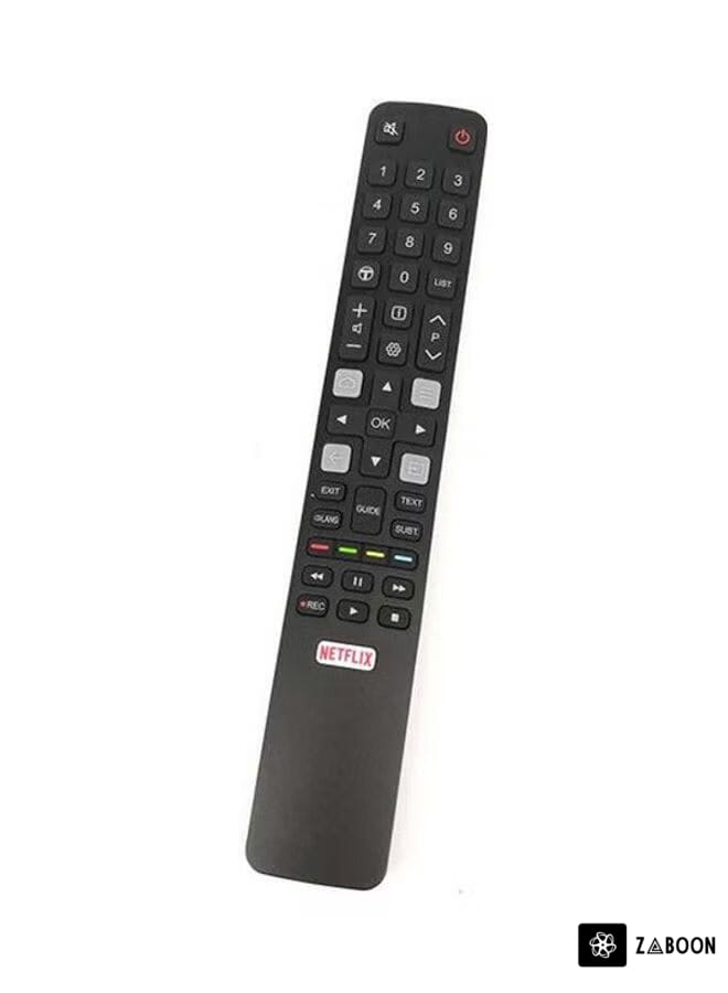 Zaboon Remote Control For Tcl 4K Screen Black