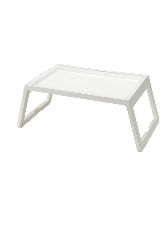 HOMESTAR Bed Tray Table With Folding Legs Portable Folding Laptop Desk for Bed for Multiple Uses White - Image 2