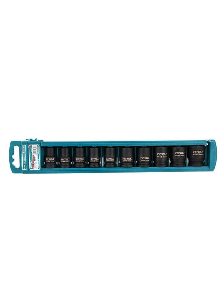 TOTAL 10-Piece 1/2-Inch Socket Set, 10mm to 24mm - Image 2