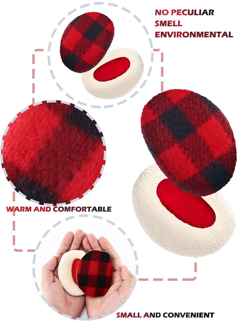 Excefore Bandless Ear, 4 Pairs Fleece Ear Thick Winter Ear Covers Cold Weather Ear Warmer for Women - Image 5
