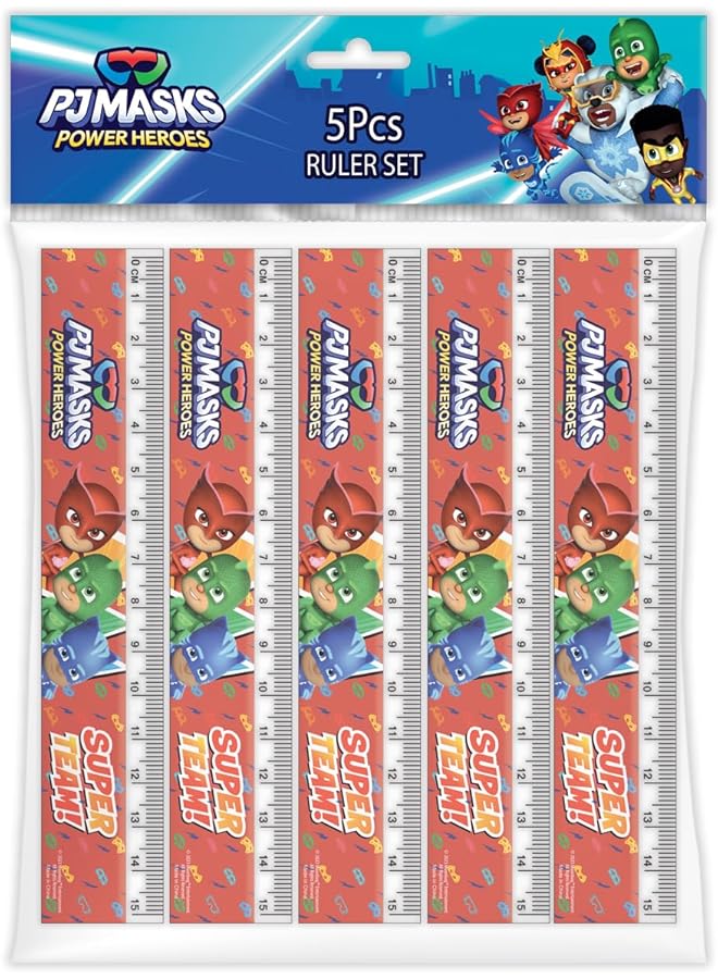 بي جيه ماسكس مجموعة من 5 مسطرة مقاس 15 سم