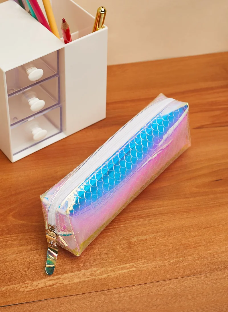Pink Cactus Mermaid Pencil Case