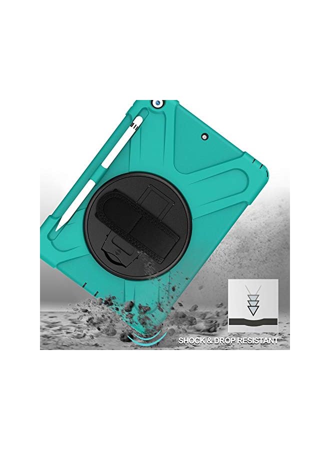 Procases Ipad 10.2 Case 2021 Ipad 9Th Generation / 2020 Ipad 8Th Generation Case / 2019 Ipad 7Th Gen Case, Rugged Heavy Duty Shockproof Rotatable Kickstand Protective Cover For Ipad 10.2 -Teal - Image 5