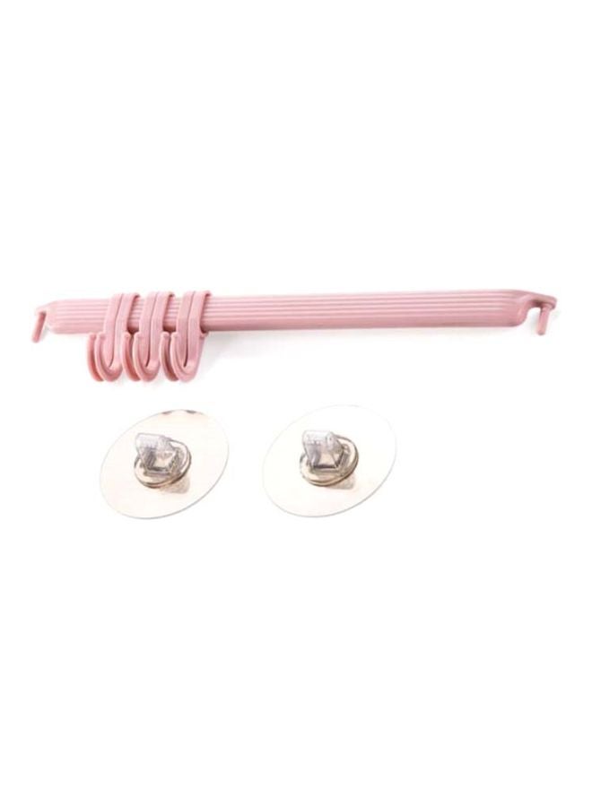 Loquat Six Row Hook Hanger Pink 37x7centimeter - Image 2