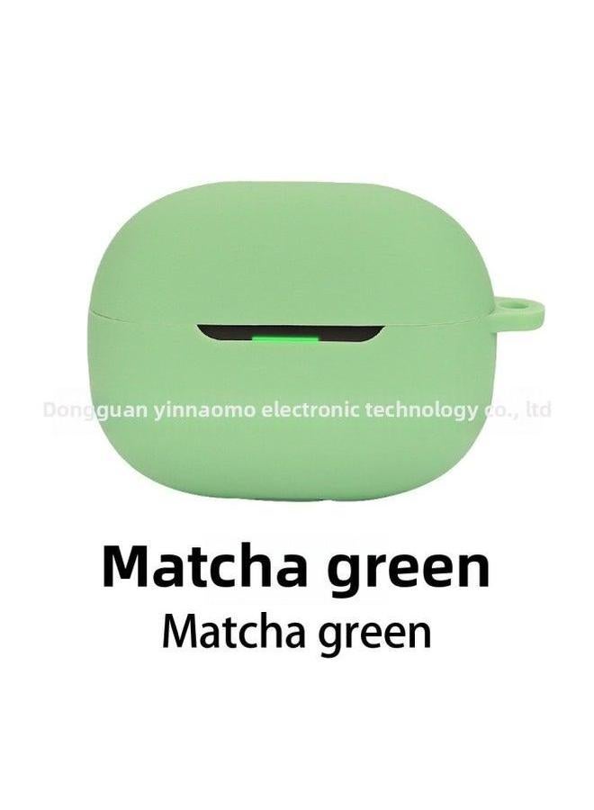 For Xiaomi Redmi Buds 5 Pro Earphone Protective Cover Bluetooth Soft Silicone Shell One-piece Box-Color:Matcha Green-Model:Buds - Image 1