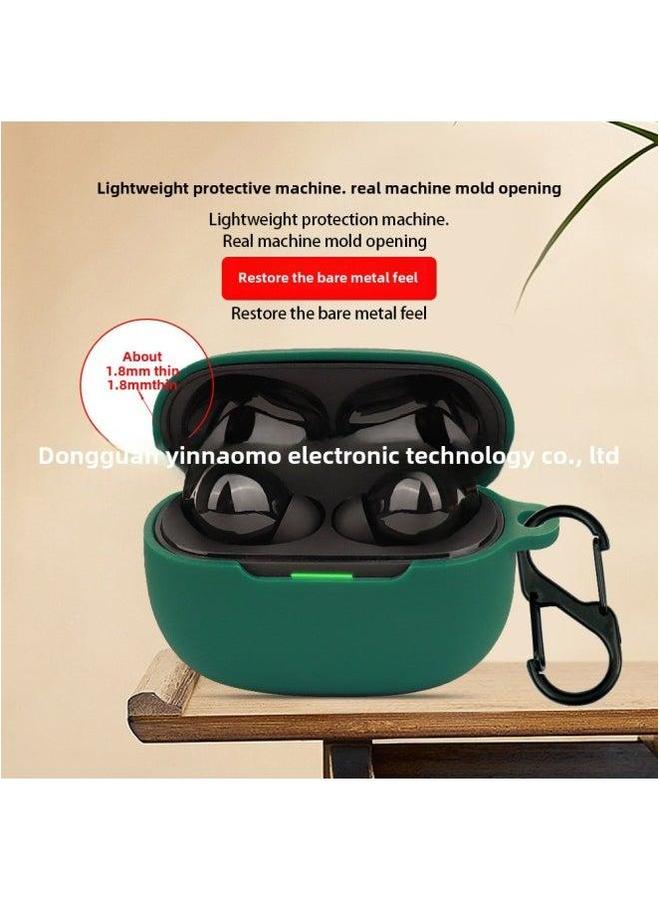 For Xiaomi Redmi Buds 5 Pro Earphone Protective Cover Bluetooth Soft Silicone Shell One-piece Box-Color:Matcha Green-Model:Buds - Image 4