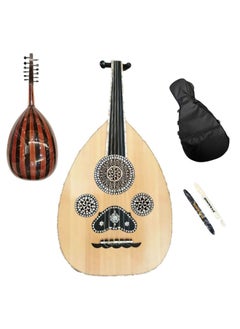 Al-Karz Music Lux Fayoumi Musical Oud Includes Padded Bag and 2 Pyramid Picks 